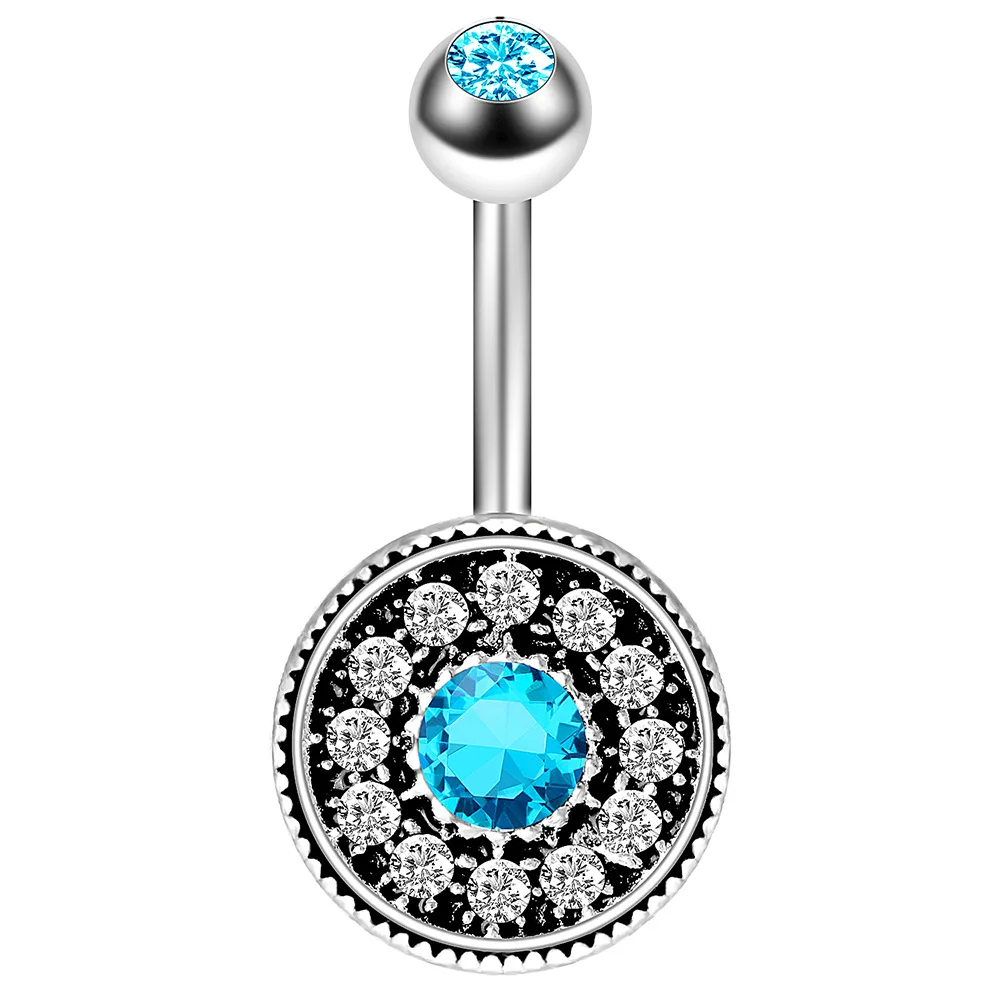 2019 Ретро Стильные нарядные туфли с голубыми круглый секс тела пупка гвоздей