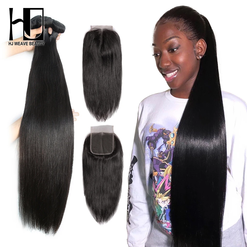 Пряди человеческих волос с застежкой бразильские пряди прямые 4x4 швейцарские