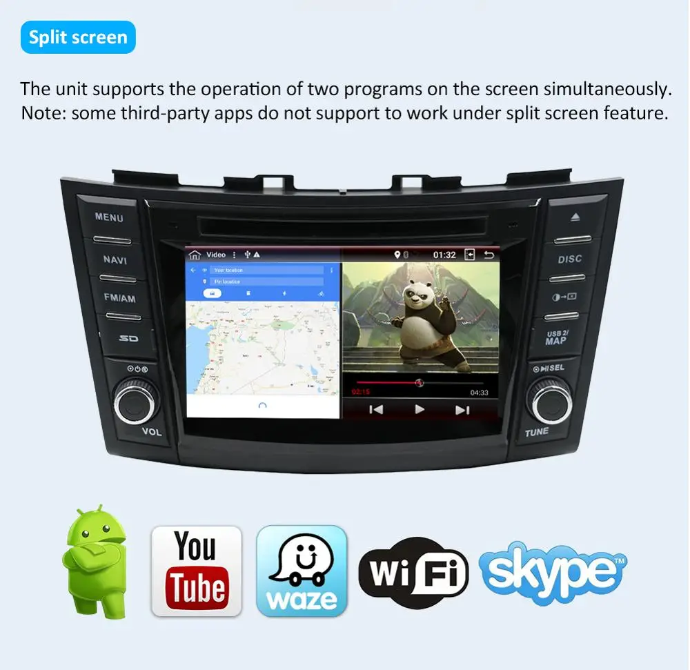 Android 9,0 Восьмиядерный 2 ГБ+ 32 ГБ Автомобильный dvd-плеер для Suzuki Swift 2011- Автомобильный мультимедийный gps Навигатор Радио RDS BT wifi карта