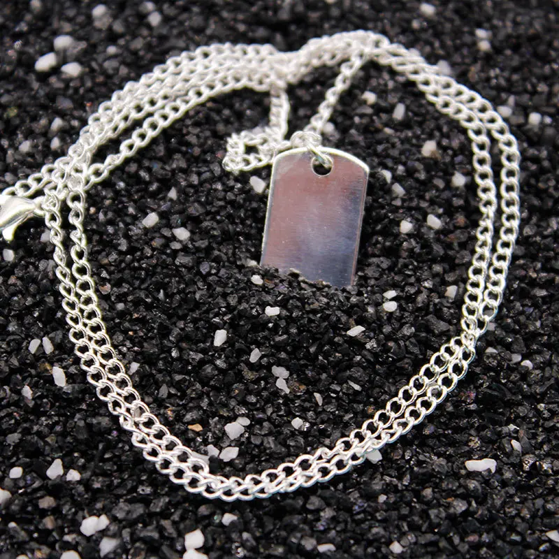 Простая новая Длинная цепочка с подвеской ожерелье женское золотое серебро