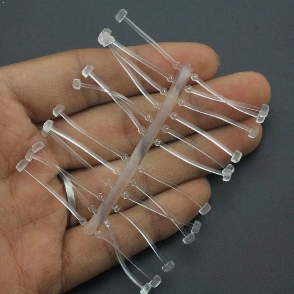 1Set Carp Fishing Stops European Style Hair Rigs Stopper Rigid Bait Hook Tackles Soft Holder Rigging Accessori J1N8 | Спорт и