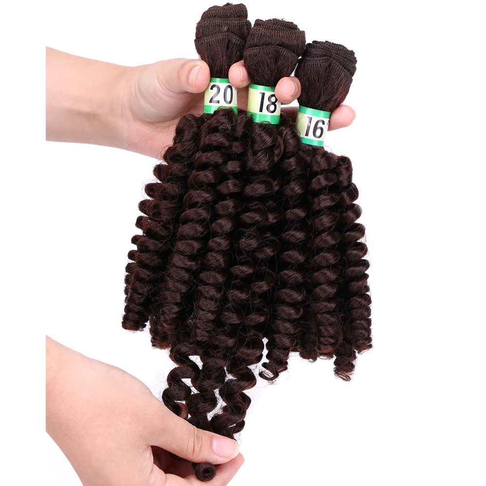 FSRHAIR 70 гр./шт. Черный-зеленый афро Фунми вьющиеся волосы пучок синтетических волос для наращивания Омбре волосы продукт