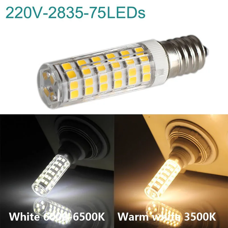 E14 светодиодный светильник лампа 5 Вт 7 9 220 В 2835 SMD Керамика передвижной лампой с