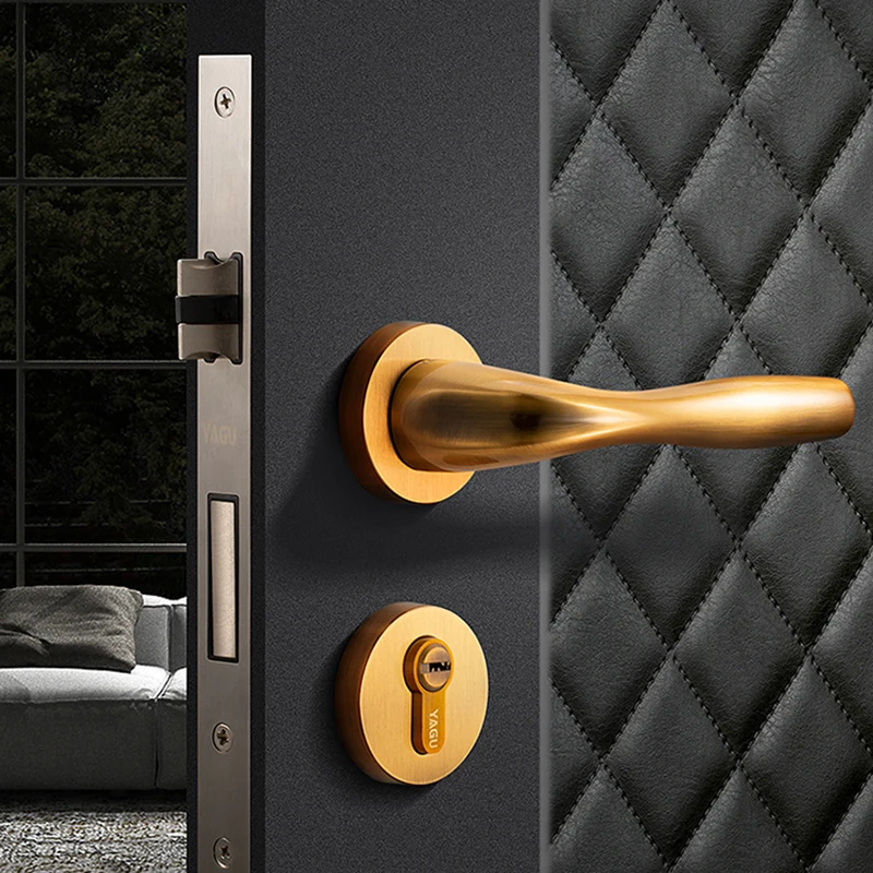 Дверной замок из цинкового сплава простой для межкомнатных дверей твердого