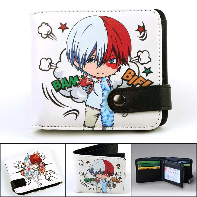 Аниме Комикс мой герой академические круги кошелек Todoroki Shoto держатель для карт