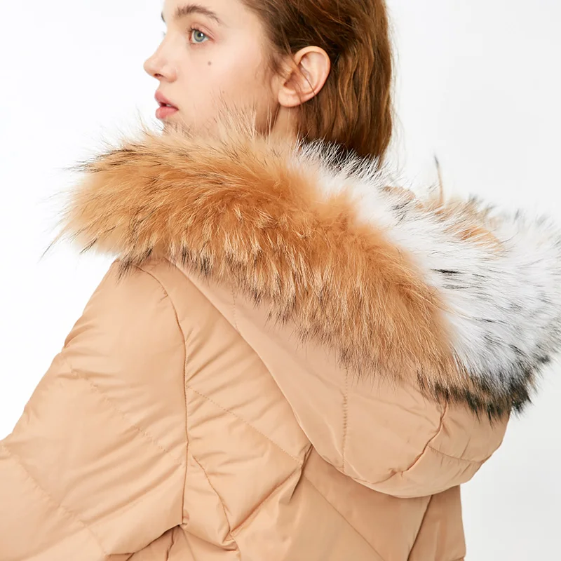 Vero Moda женский Цвет Соответствующие косы волос воротник с капюшоном длинный пуховик | 318312506