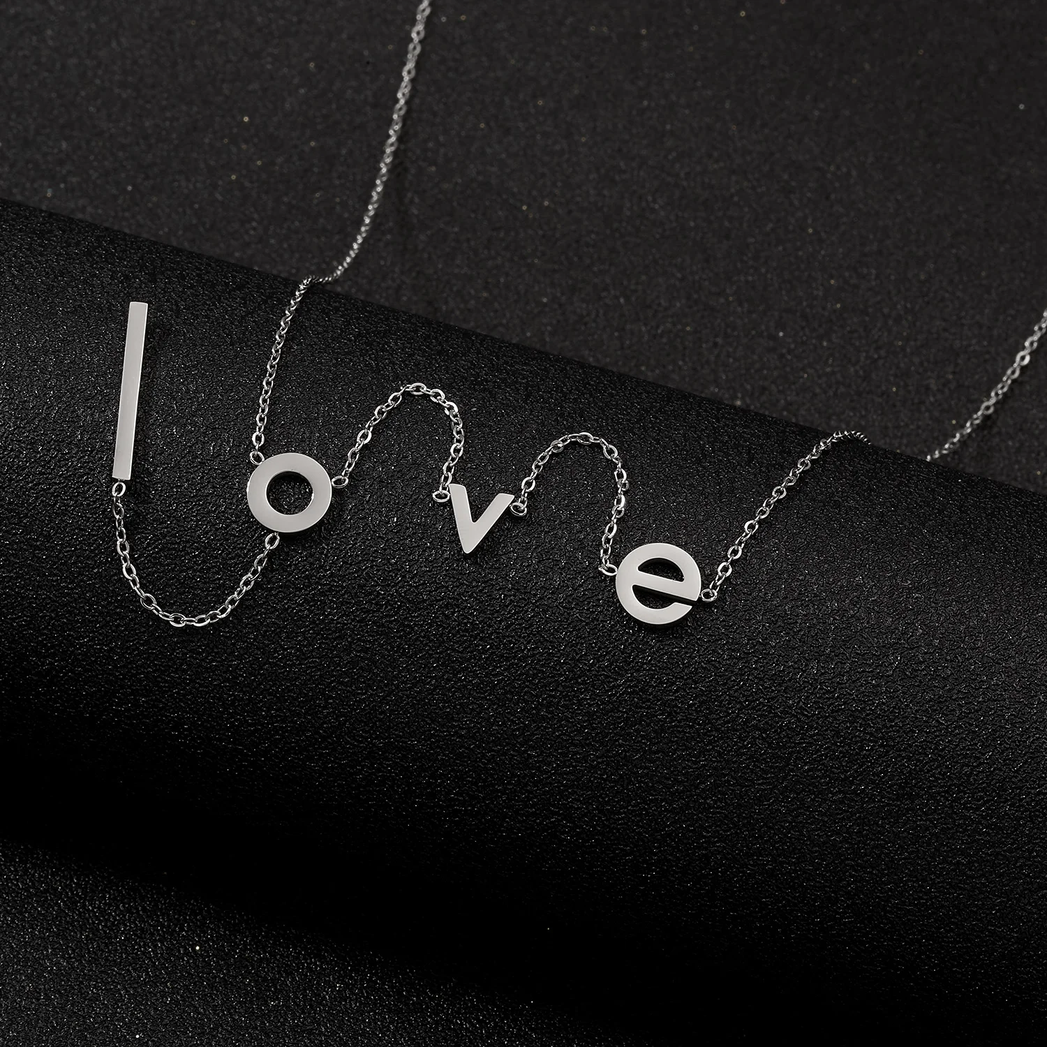 Aliexpress - Elegant Alphabet LOVE Pendant Necklace For Women Silver Color Stainless Steel Letter Clavicle Chain Party Wedding Jewelry