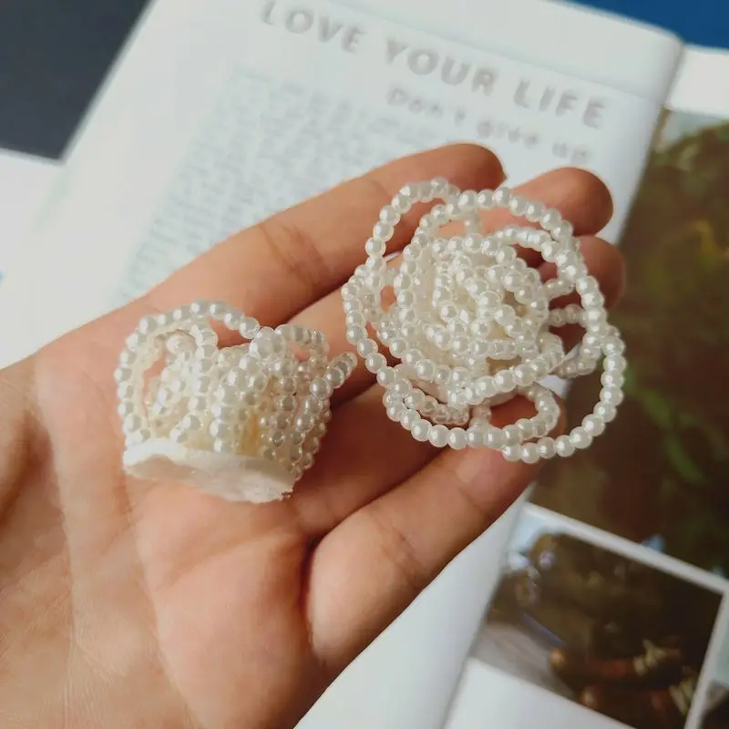1 шт. 3D нашивки с жемчугом и цветами для одежды сделай сам Пришивные блестки