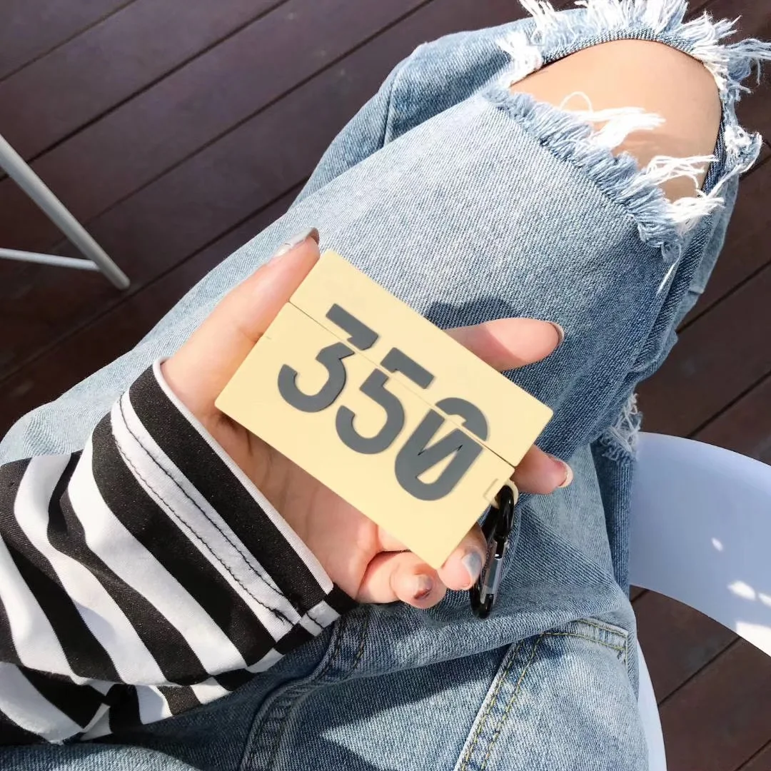 Модная спортивная Брендовая обувь 350 Беспроводная bluetooth гарнитура чехол для Airpods