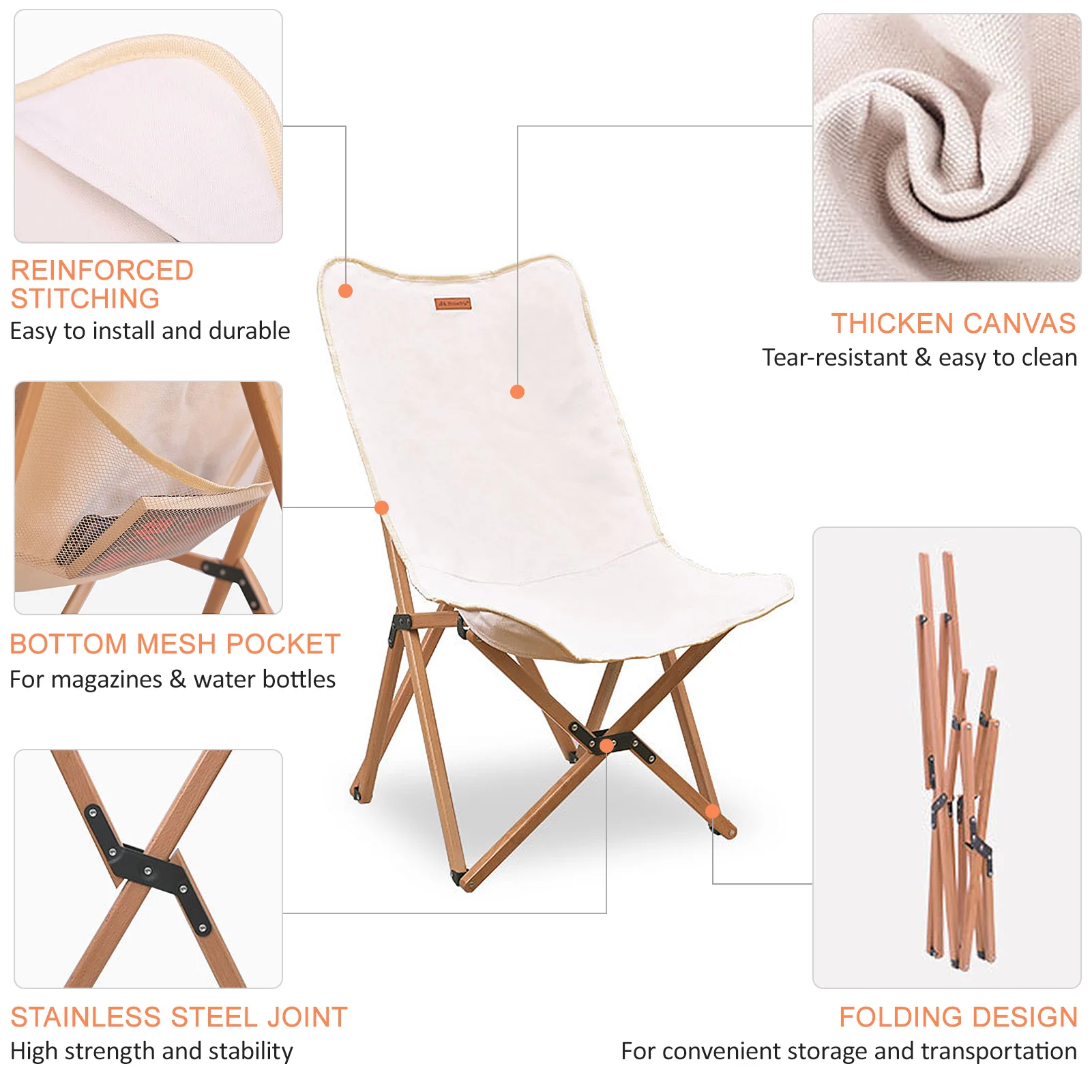 구매 야외 나무 의자 휴대용 접는 캠핑 배낭 의자 비치 하이킹 바베큐 여행 피크닉에 대 한 스토리지 가방