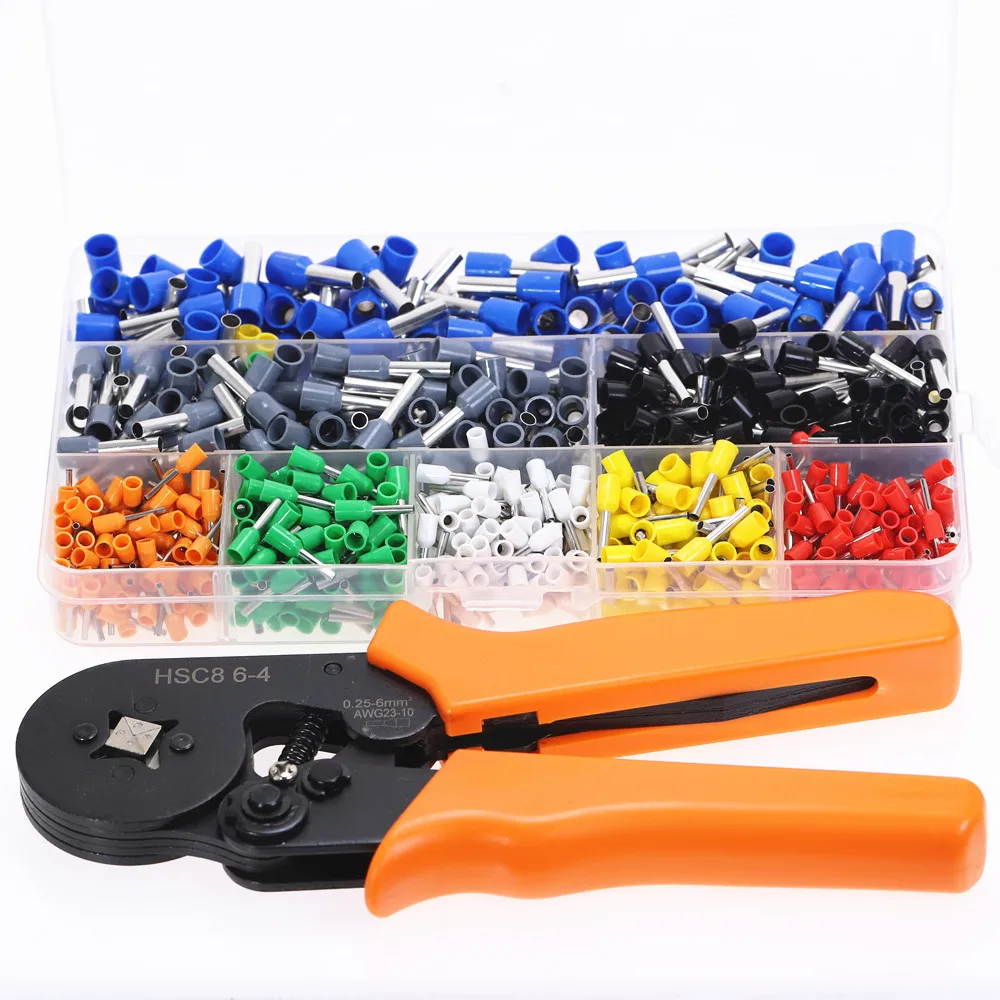 Щипцы для обжима наконечников с храповым механизмом 800 шт.|Плоскогубцы| |