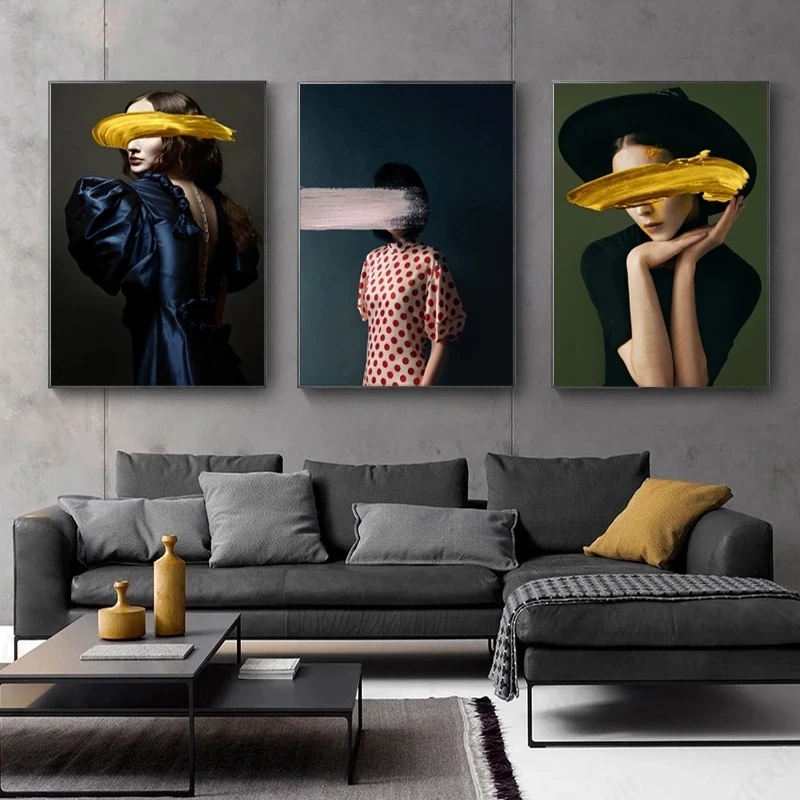 

Wall Art Canvas Print Abstract Woman Poster Painting Picture Home Decor Living Room Modern Vintage Retro Cuadros Artwork Modular