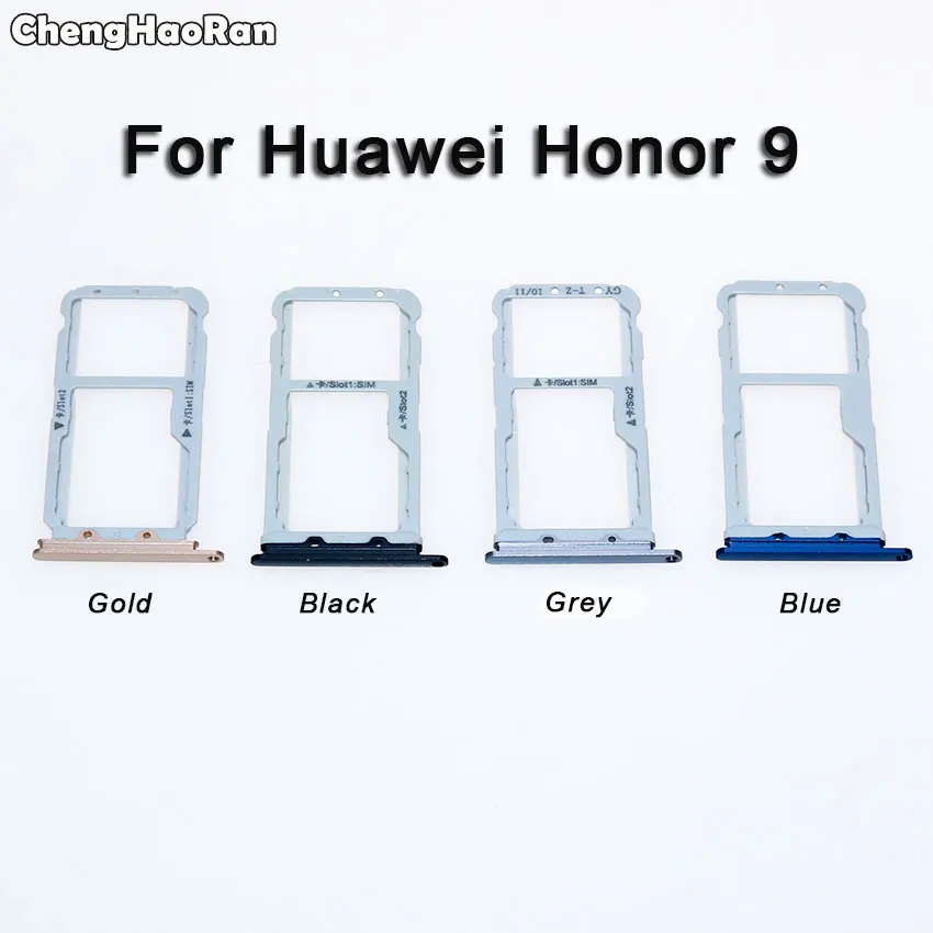 Держатель SIM-карты ChengHaoRan для Huawei Honor 9 9i Lite/Nova 2i/Mate10 Lite G10 | Мобильные телефоны и