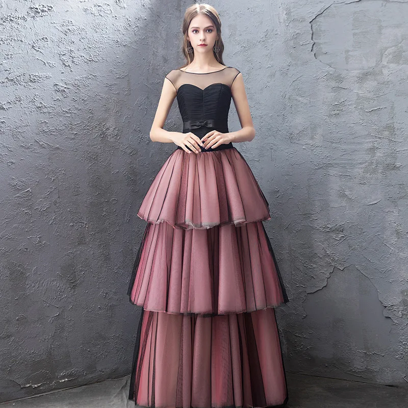 

Модная роскошная юбка в виде торта, романтичное длинное многослойное платье принцессы, официальное платье-Ципао, платья