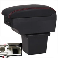 for hyundai elantra touring i30 i30cw armrest box universal car center console modification accessories double raised with usb
