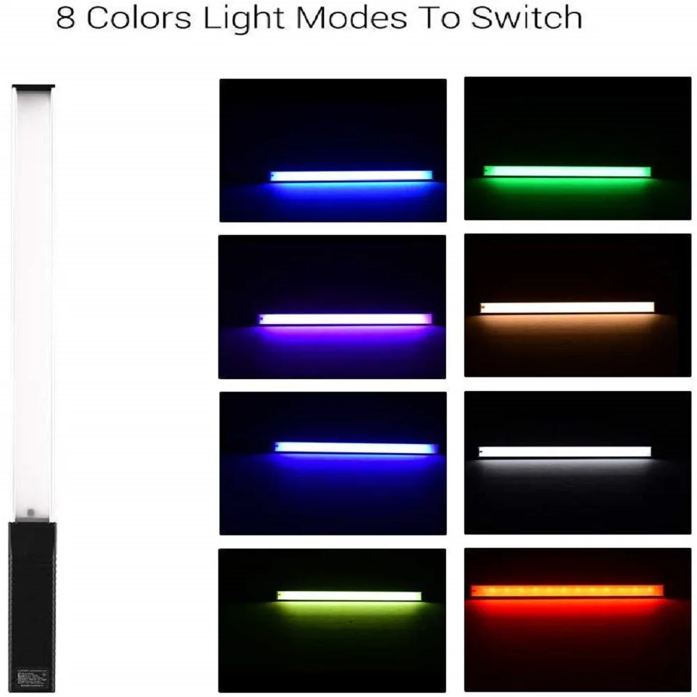 Billig Handheld Fotografie Selfie Studio Licht Foto Tragbare Led VIDEO Licht Zauberstab Rgb 12 Helligkeit Ebenen Bunte Stick 3000k-5750K