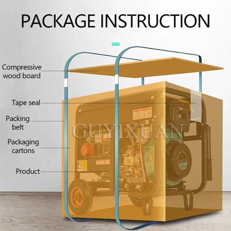 3 5 кВт мощный дизельный генератор бытовой Небольшой Бесшумный однофазный 380