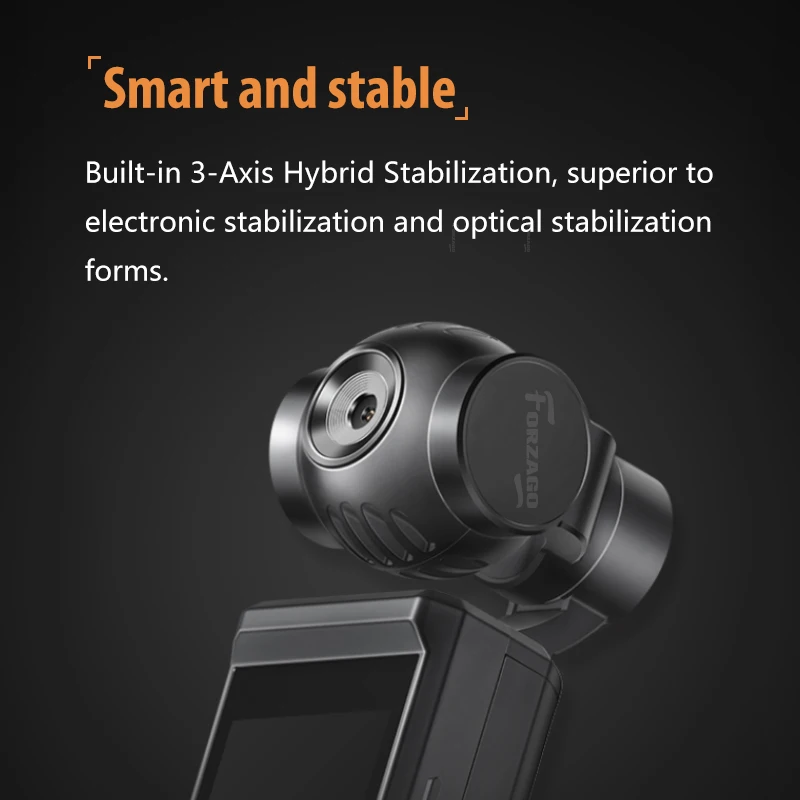 Карманный Размеры Камера карданный 3 осевой стабилизированный со смартфоном 4K