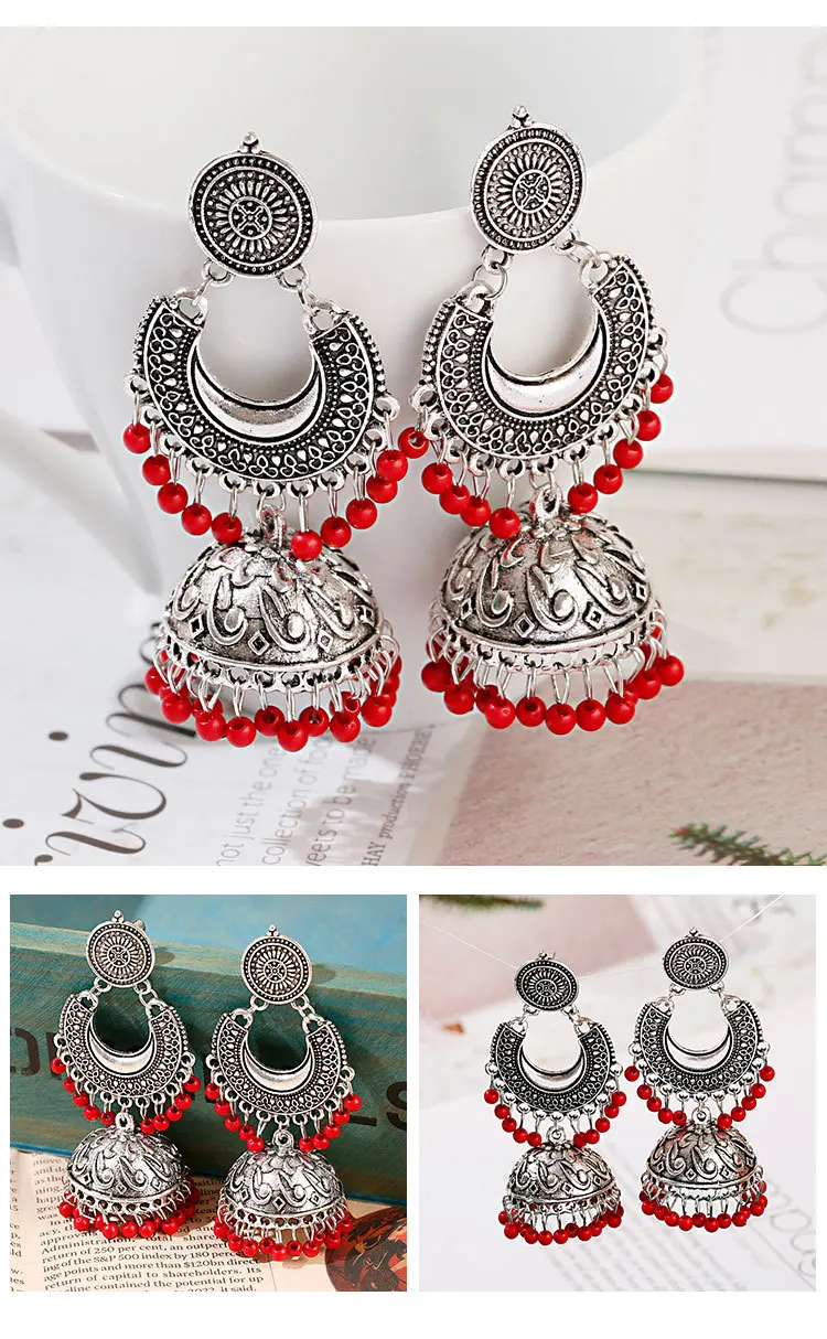 Этнический Индийский Цыганский цвет для женщин античный серебряный окисленные