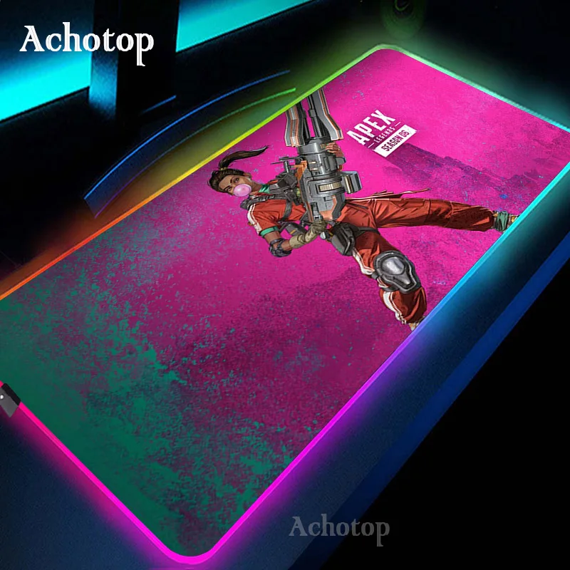 

Apex Legends LED Light Mousepad RGB Keyboard Cover Desk-mat Colorful Surface Mouse Pad Waterproof Multi-size Computer Game Gamer