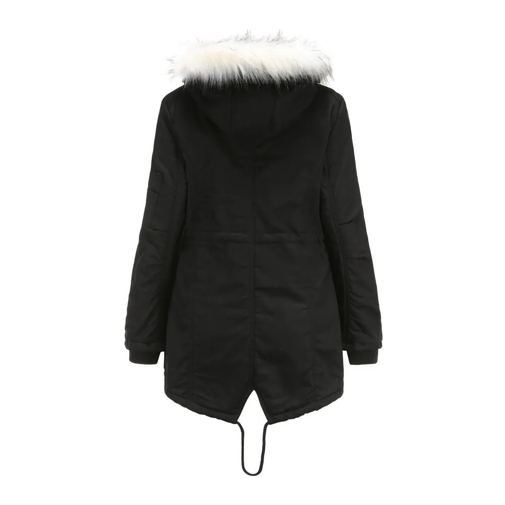 

2021 Down Jackets Female Winter Coat Women Parkas Hooded Faux Fur Warm Thickening Jacket Coat Cotton Padded Jacket Plus Size 3XL