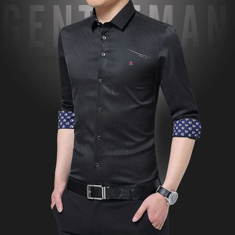 2021 Aramy Camisas Male Clothing Fit Business Shirts Men Dress Shirt Long Sleeve Slim Brand Man Shirts Designer High Quality