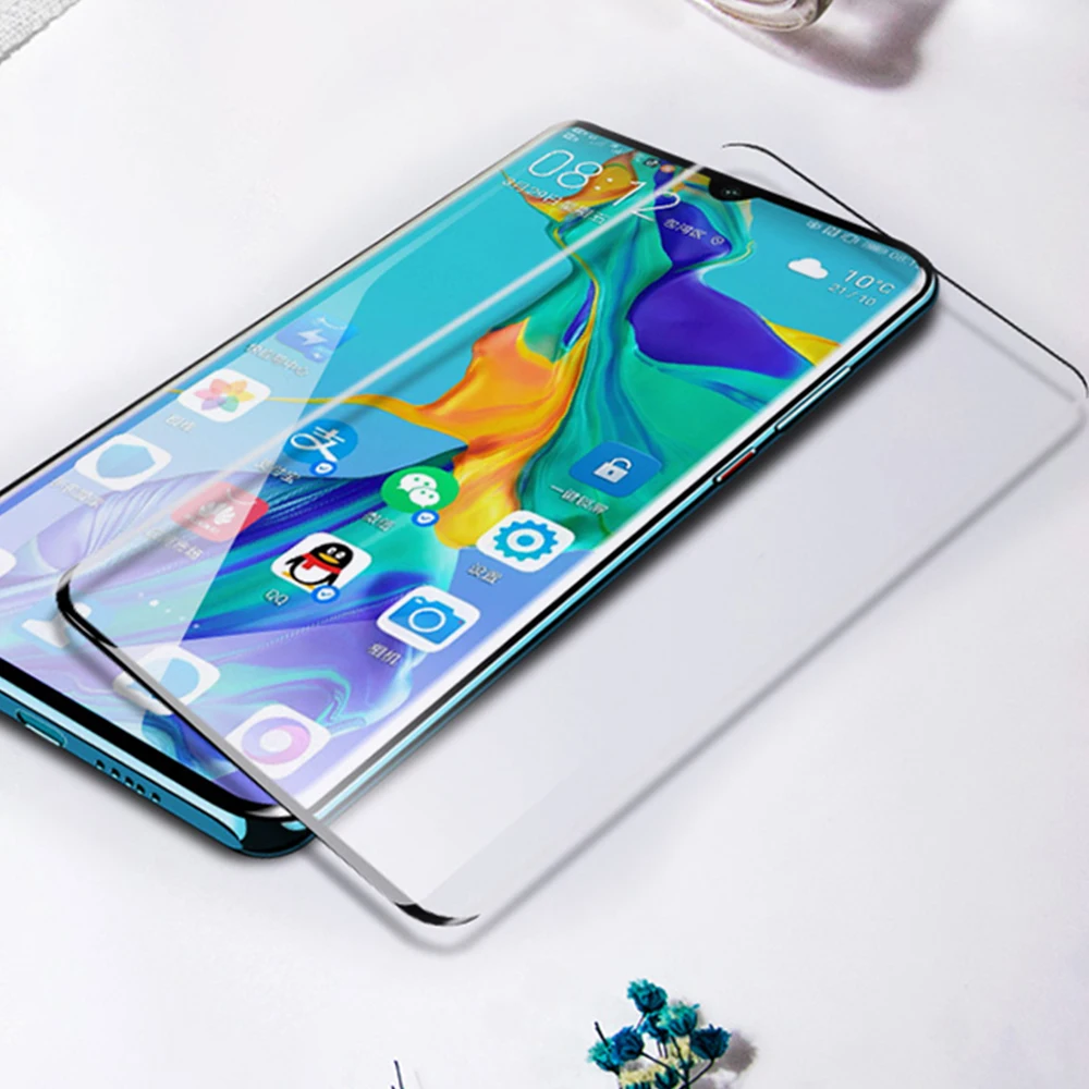 Для Huawei P30 Lite закаленное стекло Переднее для экрана и 2 шт. Защита объектива камеры