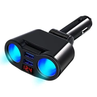 dual usb port 2 way auto car cigarette lighter socket splitter charger plug power adapter 5v 2 4a car charger for phone pc ipad