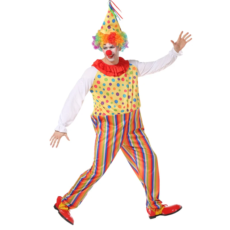 

Male clothing cosplay adult suit clown anime wig shoes hat slim fantasia