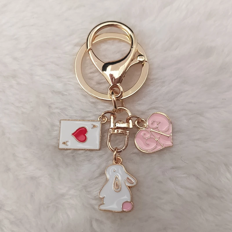 Новинка лидер продаж брелок ручной работы с изображением масляного кролика