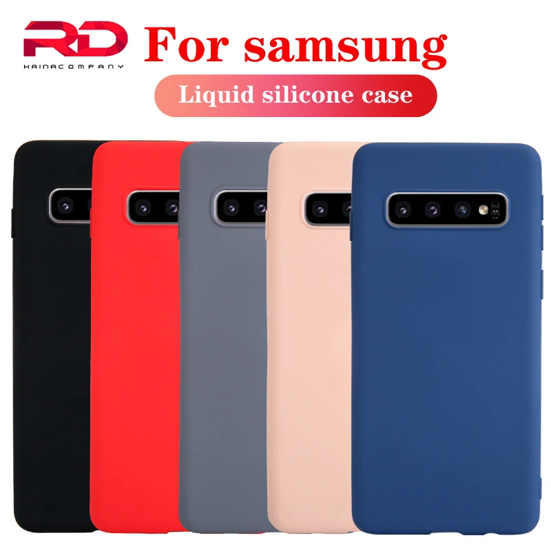 Жидкий силиконовый чехол Роскошный мягкий матовый цветной накладка из ТПУ для