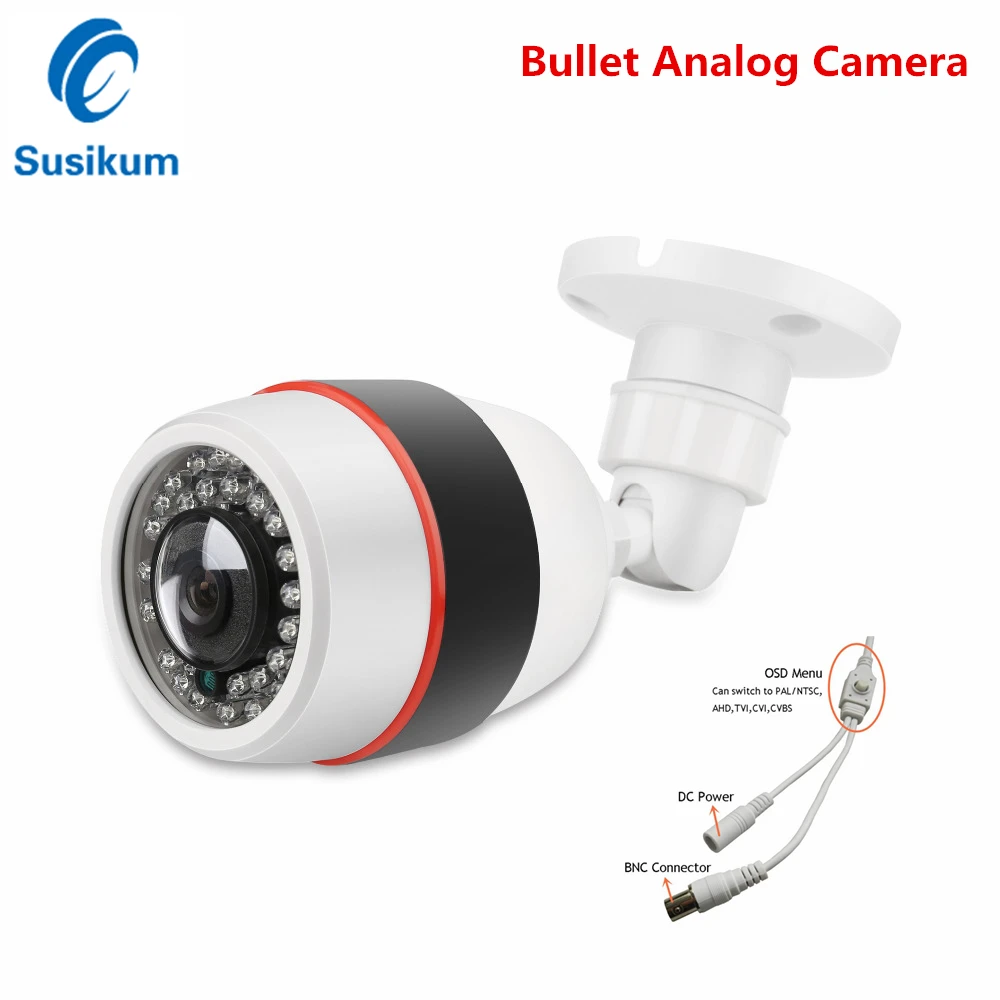 

Цилиндрическая аналоговая камера 1080P 360 градусов 1,56 мм объектив пластиковая пуля ИК Ночное Видение Водонепроницаемая наружная панорамная к...