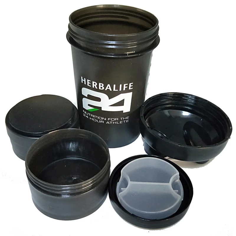 Трехслойная питательная бутылка для воды Herbalife 500 мл пищевой пластик Спортивная с