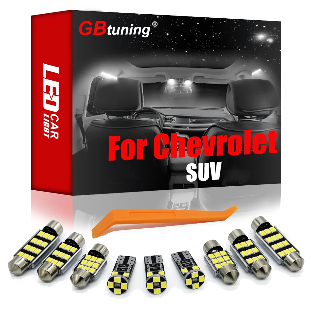 GBtuning Canbus LED For Chevrolet Suburban Tahoe Equinox Tracker Trailblazer Traverse (90-21) Vehicle Lamp Interior Light Kit