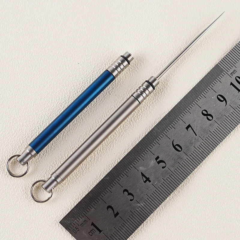

Titanium Toothpick Non-disposable Toothpick Portable Screwed Toothpick