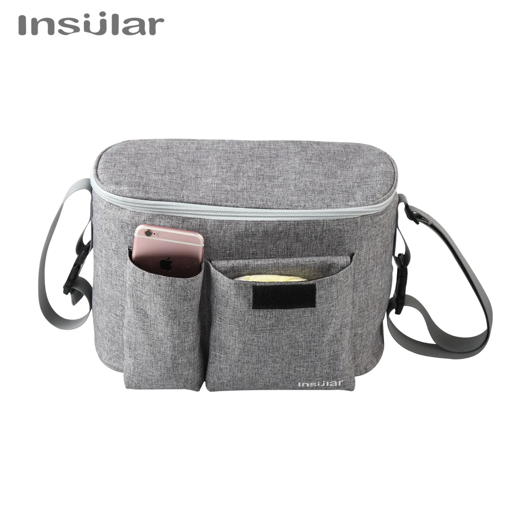 

Baby stroller bag diaper mummy carrying bag hanging storage basket organizer travel feeding bottle stroller accessories