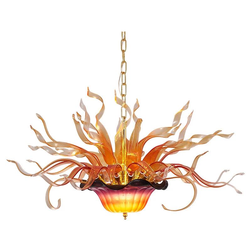 

US Available Top Sale Chandeliers Bedroom Furniture LED Lights Blown Glass Chandelier Lamps Home Indoor Lighting Kitchen Fixture