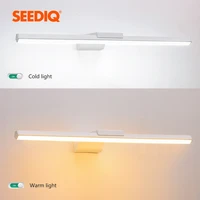 led mirror light for bathroom white black led wall light fixture modern wall lamps ac85 265v indoor wall sconces lighting