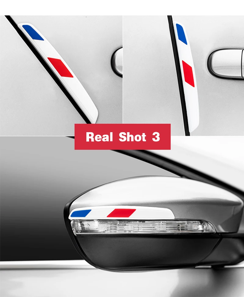 6PCS Auto Car Door Guard Edge Protector Door Anti-collision Sticker Rear View Mirror Anti-scratch Protector Door Trim Accessorie