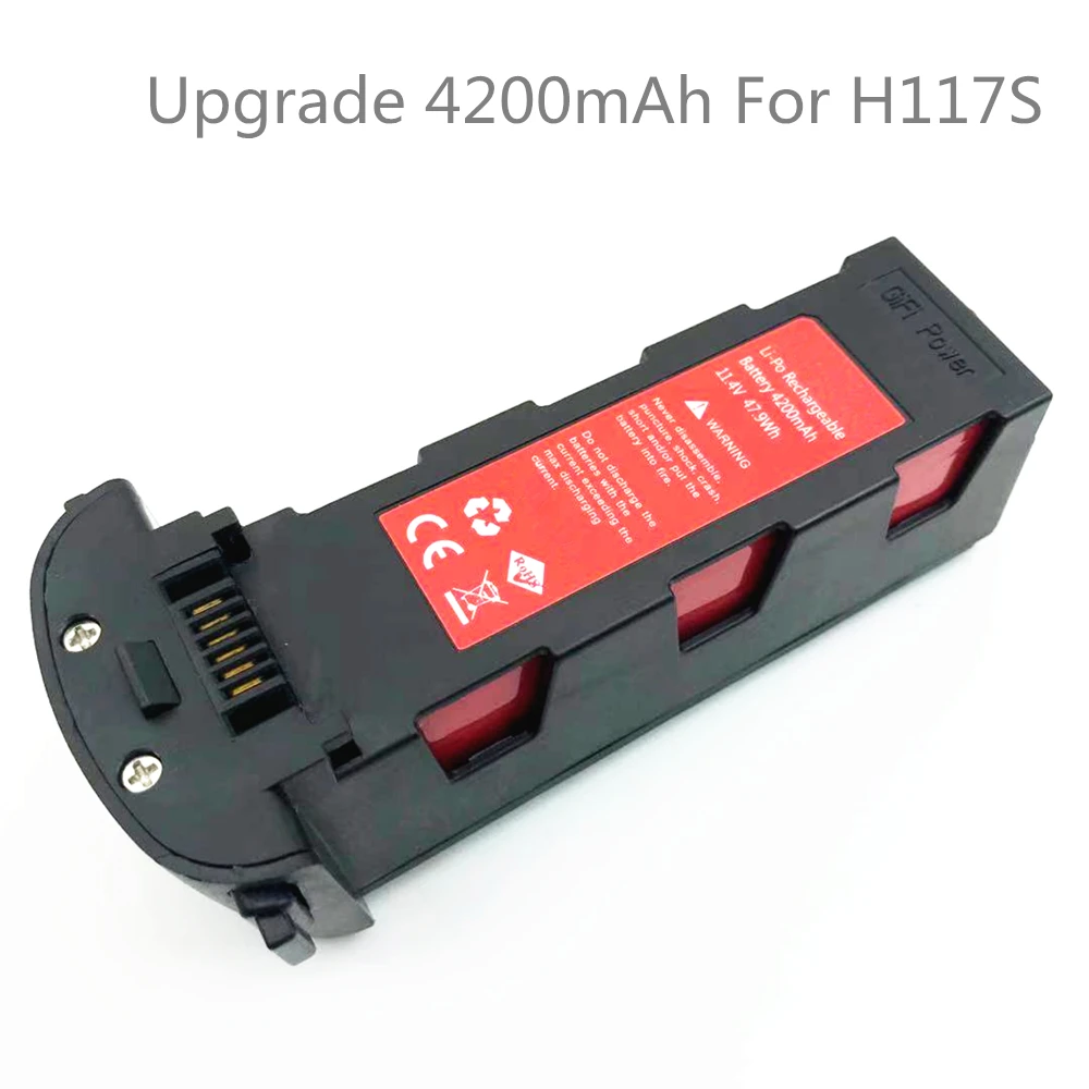 Обновленная батарея 11 4 в 4200 мАч для Hubsan H117S Zino GPS запасная часть радиоуправляемых