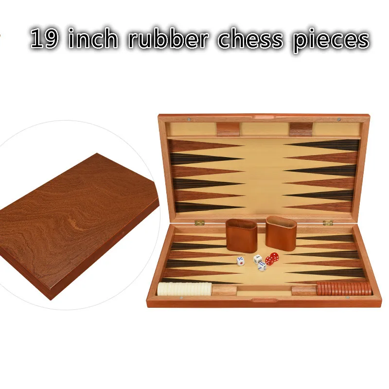 Высококачественный деревянный баккарат шахматы и набор нард 17-19 дюймов нарды