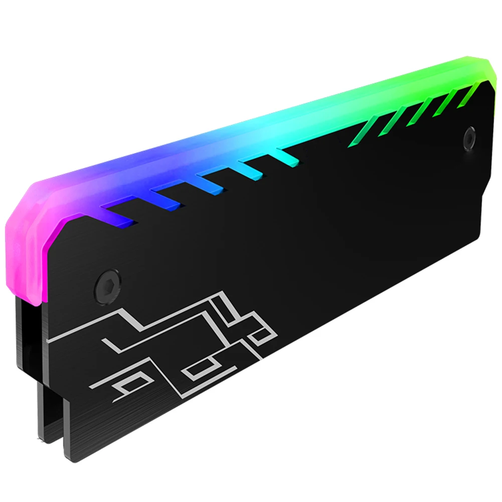 Корпус кулера для настольного ПК с памятью RGB 256 цветов автоматическое изменение