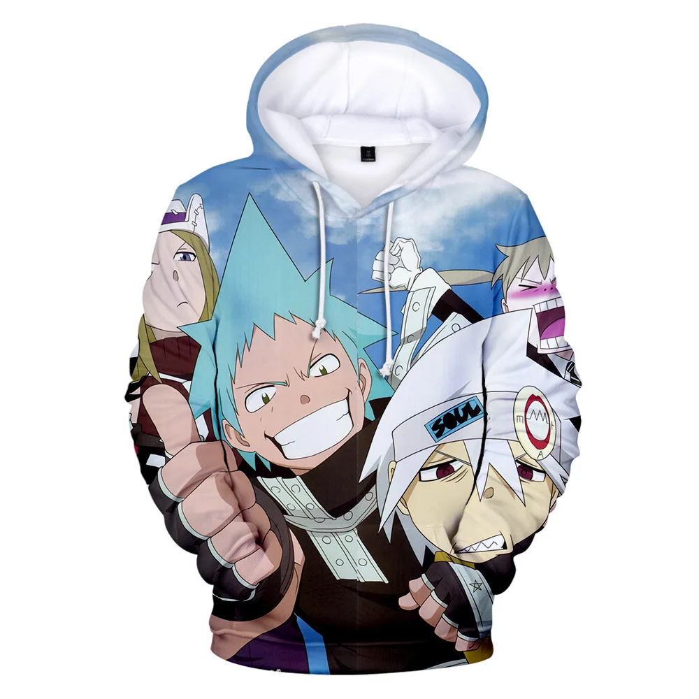 

New Harajuku Soul Eater 3D Hoodie Sweatshirt Boys/Girls Good Quality Kids Anime hoodie soul eater 3D Printing Men/women Clothes