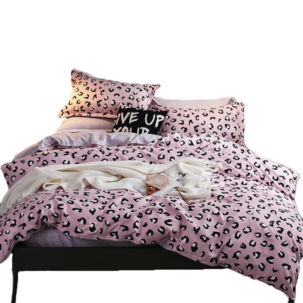 Удобные мягкие постельные принадлежности с принтом пододеяльник простыни