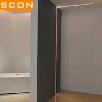 scon 24v 4wm 1m long hard aluminum profile embedded flexible led light strip 2cm ceiling wall cabinet decorative lights 5mlot