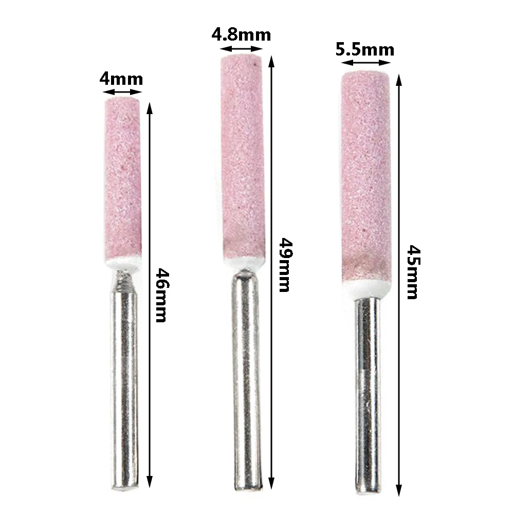 

5pcs 4.8mm Diameter Diamond Chainsaw Sharpener Burr Stone File Chain Saw Sharpening Parts Replacement Tools Accessories