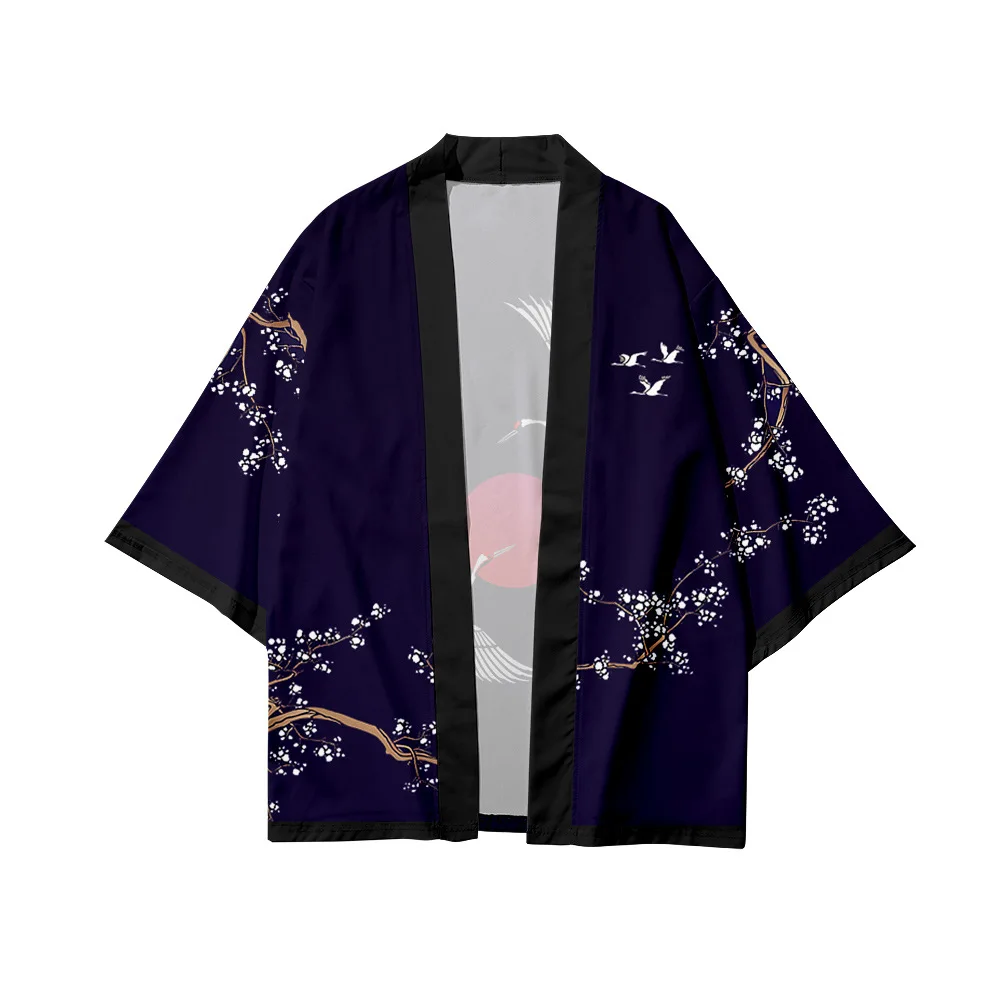 Кардиган в стиле Харадзюку японское кимоно летние женские топы повседневное