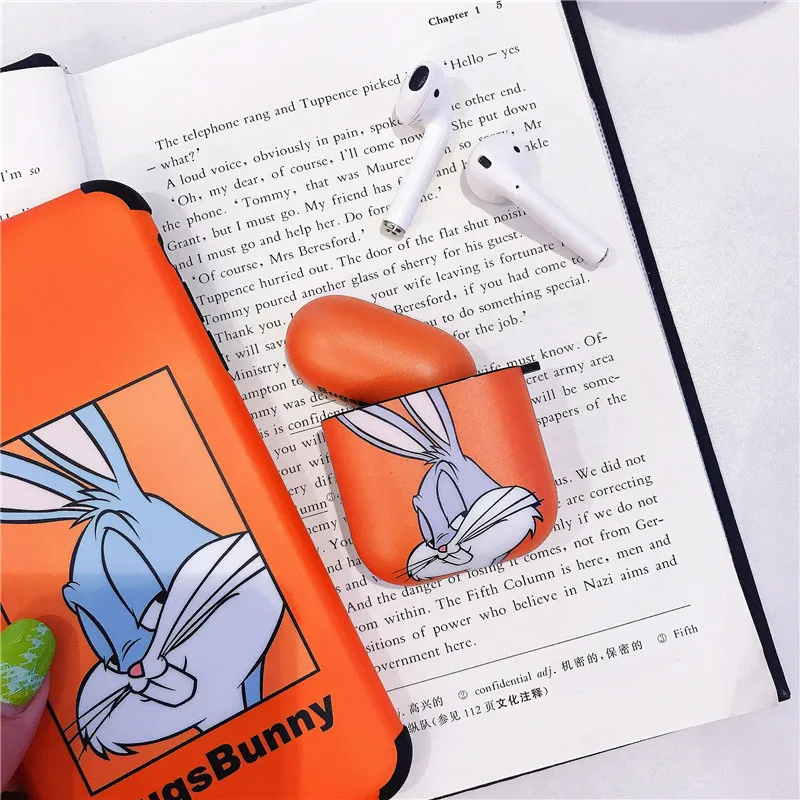 Чехол с кроликом из мультфильма для Apple Airpods чехол милый Bluetooth чехол для наушников для Air pods Pro чехол силиконовый чехол