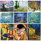 GATYZTORY Бескаркасный пейзаж картина DIY Краска по номерам Современная Настенная Художественная холст акриловая краска для домашнего декора 40x50 см искусство