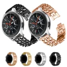 Ремешок из нержавеющей стали для Samsung Galaxy Watch 3 45 мм 46 мм, браслет в ковбойском стиле для часов Gear S23 Huawei Watch GT 2 20 мм, 22 мм
